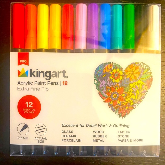 King Art Acrylic Paint Pens - Picture 1 of 4